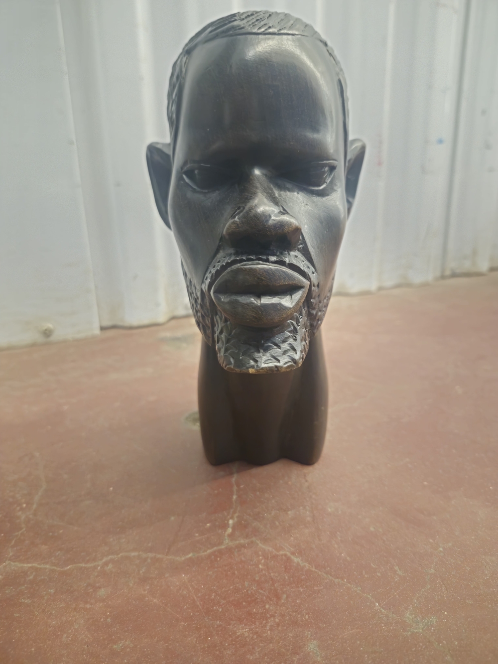 Men Grooming - Black Wood Bearded Male African Warrior 8"
